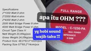 Download lagu penjelasan tentang OHM pada speaker dan power mp3 Download lagu penjelasan tentang OHM pada speaker dan power mp3