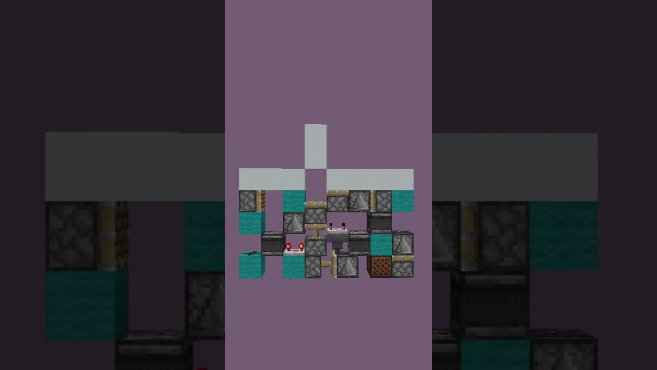 Redstone 1 Block Wide 2 High Hipster Door 40 Blocks