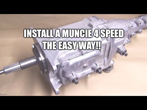 Installing a Muncie 4 Speed behind a Big Block Chevy! Leave the Bellhousing on the engine easy way!