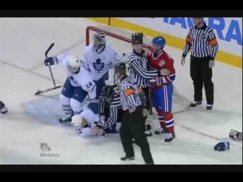 Ian White & Luke Schenn save a goal