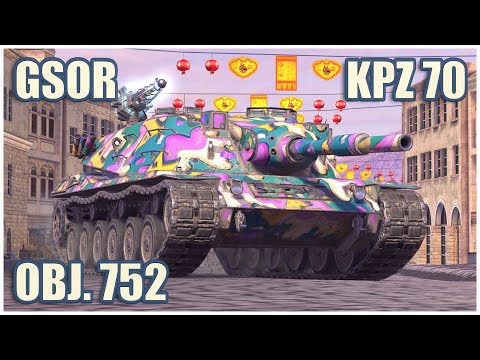 Kpz 70, GSOR the TANK & Object 752 • WoT Blitz Gameplay