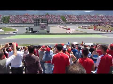 2013 F1 Spanish GP: Formation Lap at Turn 6