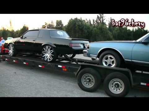 Ford Dually on 26's pulling PROCHARGED Grand National & KDC Box Chevy - 1080p HD