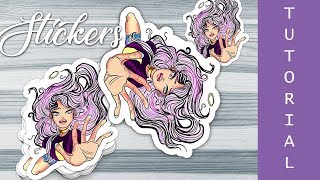 HOW TO CREATE OUTLINES FOR STICKERS | PHOTOSHOP TUTORIALS