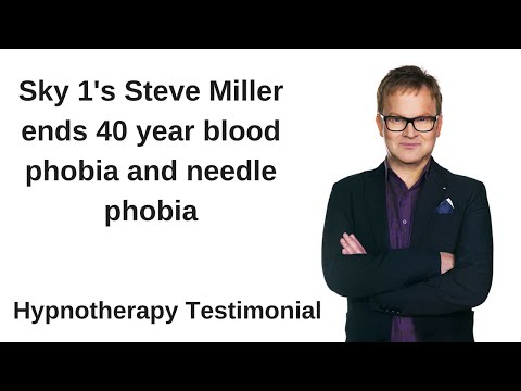 Blood phobia and needle phobia ended for Sky 1's Steve Miller - Hypnotherapy in Ely helps Steve Miller overcome his 40 year blood and needle phobia