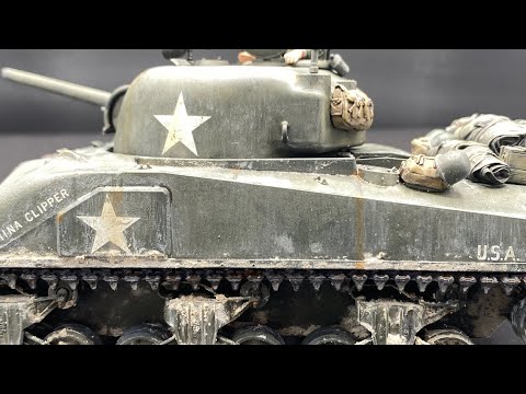 Paint an M4 Sherman in Full Detail - STEP-BY-STEP Tutorial #Auska #tamiya