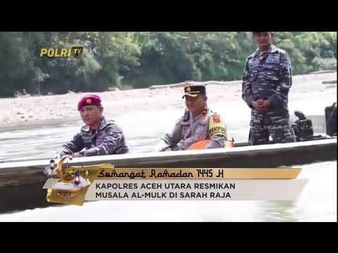 KAPOLRES ACEH UTARA RESMIKAN MUSHALLA AL MULK DI SARAH RAJA