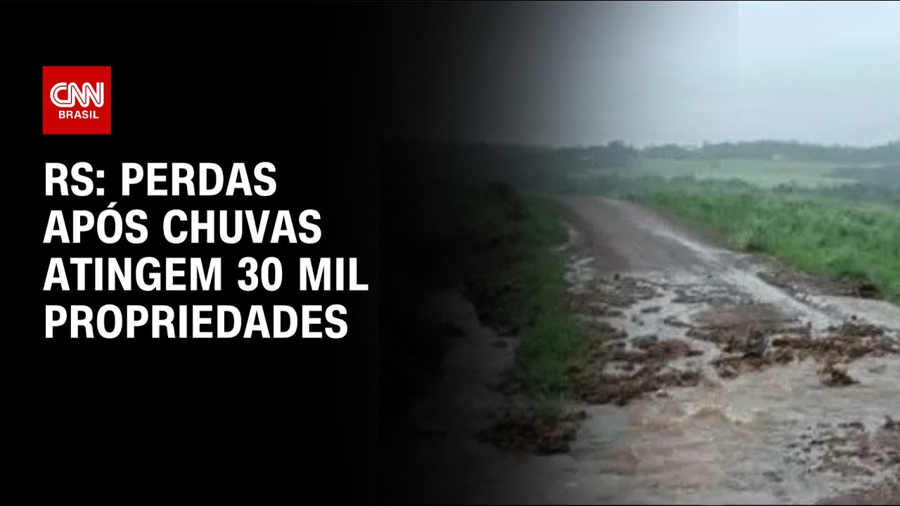 Temporais e tornado causaram destruição em 30 mil propriedades rurais no RS | LIVE CNN