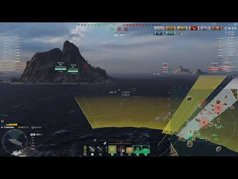 6 kill Harugumo with Yamamoto Isoroku captain in World of Warships