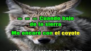 EL COYOTE VICENTE FERNANDEZ LETRA KARAOKE