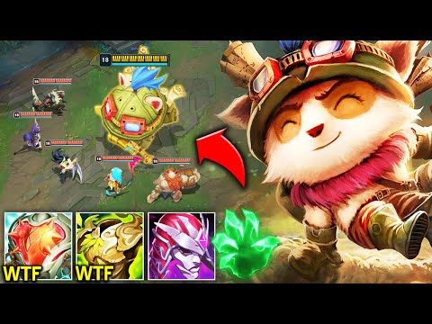 TEEMO BUT I HAVE 5000 HEALTH AT 20 MINUTES AND TANK YOUR WHOLE TEAM