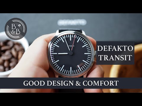 Another Well Designed German Minimalist Watch - Defakto Transit Review - Beans & Bezels