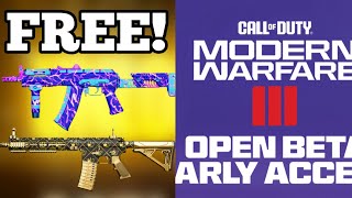 How To Get A FREE MW3 Beta Code + 7 FREE ITEMS for MW2 ( Blueprints & Camos )