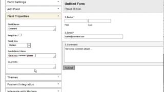 Add/edit fields in Formpro