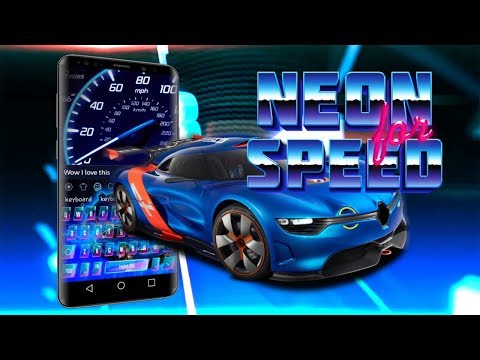 Neon Purple Supercar Typewriter Video