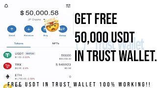 How to hack $50,000 USDT in trust wallet// Get free $50,000 USDT