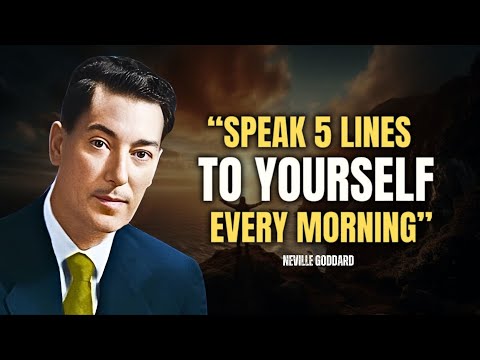 Speak 5 Lines To Yourself Every Morning - Neville Goddard Motivation