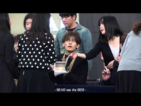 [Fancam] BEAST 141103 - Hug party (Times Square Fansign, Korea)