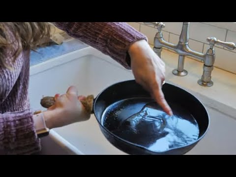 Secrets to cleaning cast iron to keep it NON-STICK