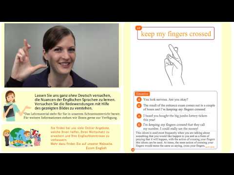 Englisch Redewendung 68/100: "Keep my fingers crossed".