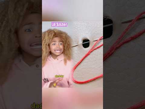 Lil sister gets brother in trouble…😭💀 #comedy