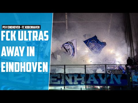 Fc København awayday in Eindhoven! PSV vs Fc Copenhagen! Pyroshow and fan march Kopenhagen.