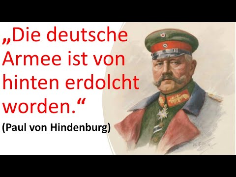 Die Dolchstoßlegende