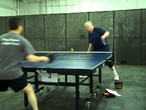 McAfee Long Pips Drill  10  3rd Ball Forehand Attack with Lo