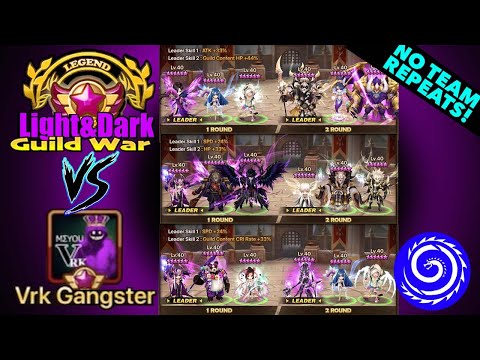 We HIT them ALL in this Top Tier L&D Guild War vs VRK Gangster! - Summoners War