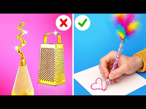 STUDENT VS PROFESOR! Trucuri Haioase de Școală și Idei Ușoare de Artă de la 123 GO! GOLD