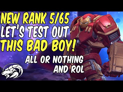 Hulkbuster Rank 5/65 Game Play | All or Nothing | Realm of Legends | MCOC