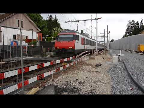 Liestal 4 Spurausbau Gleis 81 / 82 Ehemaliger Bahnübergang ( Schwieri )