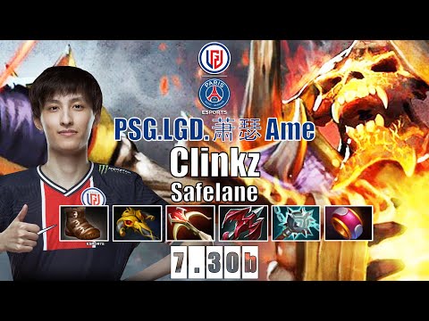 Clinkz Safelane | PSG.LGD.Ame | CLINKZ 7.30B IS SUPER BROKEN | 7.30b Gameplay Highlights