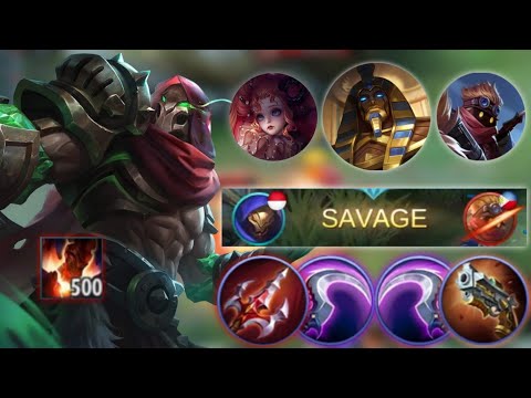 TRY THIS NEW ALDOUS ONE HIT BUILD USING HUNTER STRIKE | AUTO SAVAGE WITH 500 STACKS ALDOUS GAMEPLAY