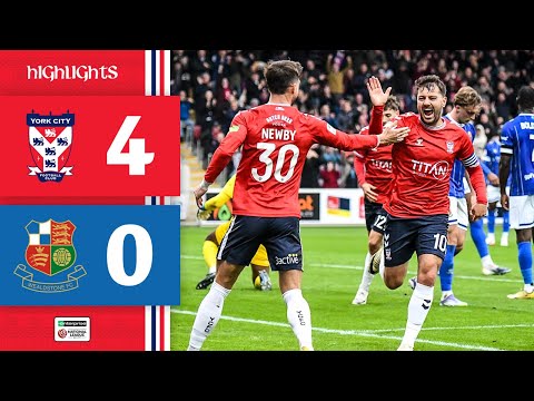 📺 Match Highlights | York City 4-0 Wealdstone | 2025/26