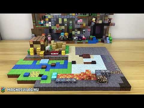 Mágneses blokk építőkocka csomag