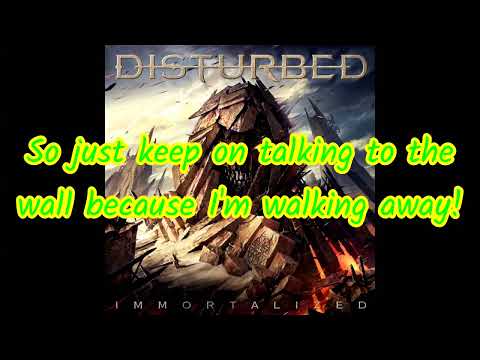 DISTURBED - NEVER WRONG (Lyric Video)