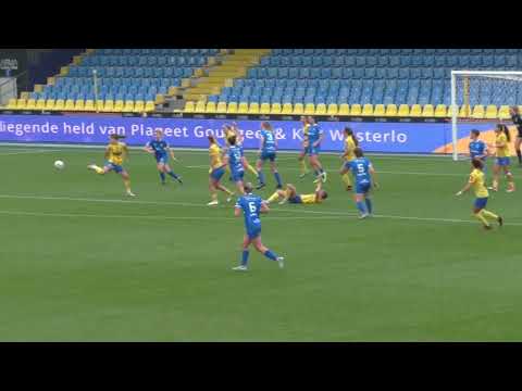 KVC Westerlo Ladies - KRC Genk Ladies on 11.10.2025: a shot from the visitors