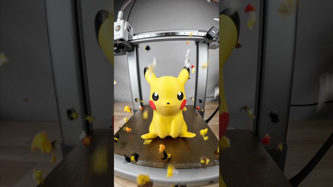 20 Hour Huge Pikachu, 3D Printed In The Lab! #timelapse #3dprinting