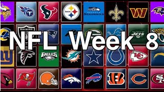 Week 8 Picks & Predictions 2025 NFL Season