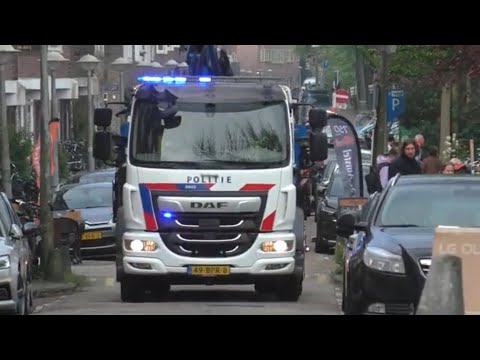 Politie Amsterdam takelwagen met spoed naar een onbekende melding in Amsterdam!