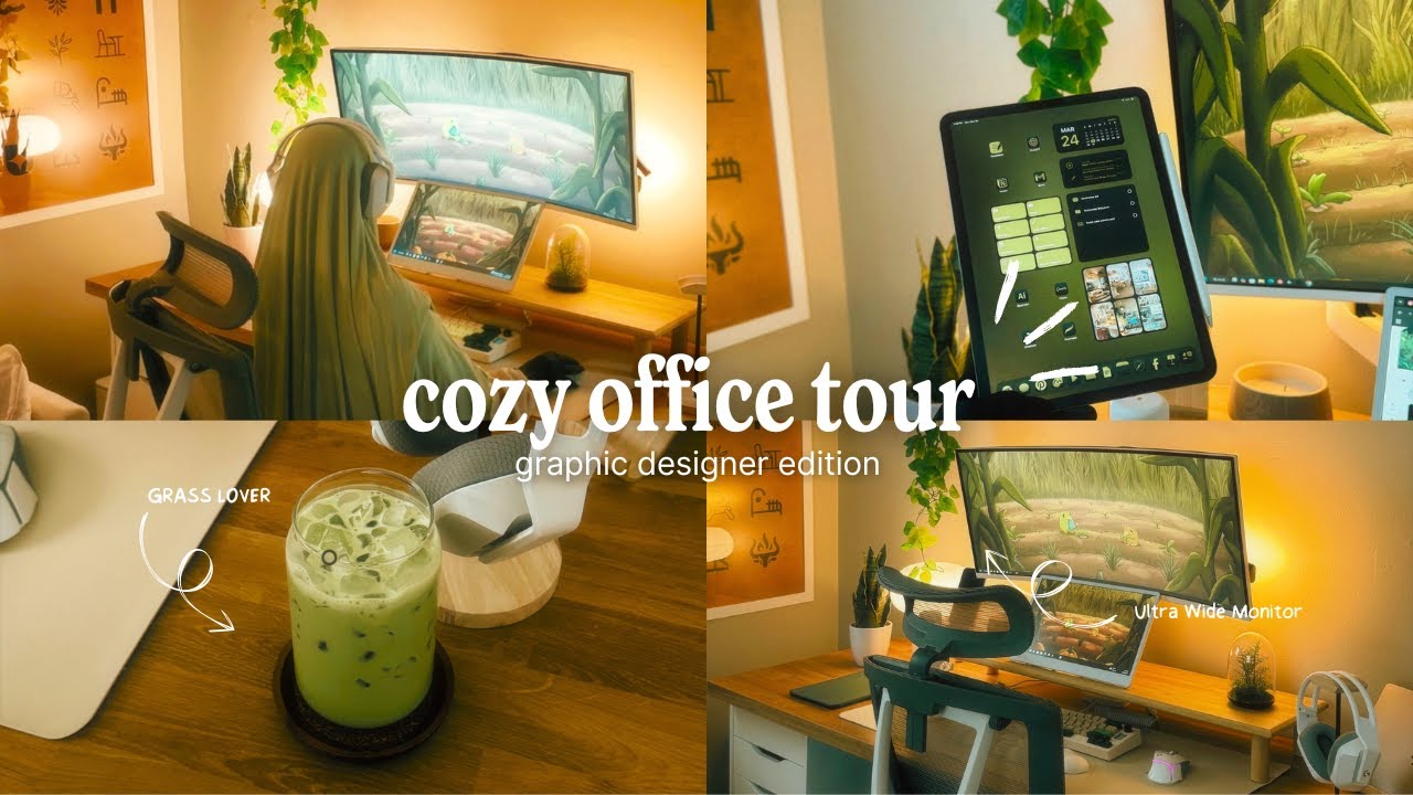 Cozy Desk Setup Tour 2025 ✨ Aesthetic & Productive Workspace for Creatives