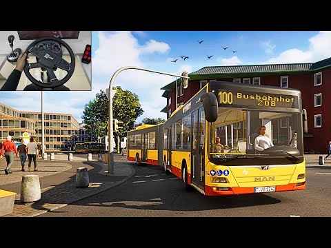 Realistic Bus Simulator 2025 - City Transport Simulator: Bus | Steering Wheel Gameplay