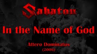Sabaton - In the Name of God (Lyrics English &amp; Deutsch)