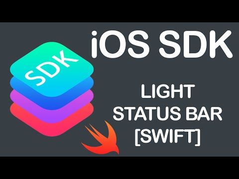 iOS SDK Swift Light Status Bar Tutorial
