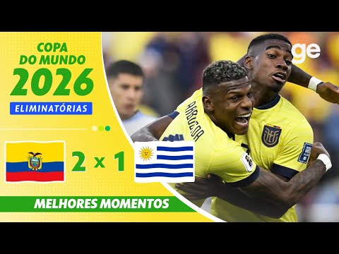 Gols e lances de Equador x Uruguai
