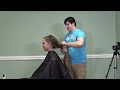 Blonde Girl Long Hair To Short Haircut Check The Description