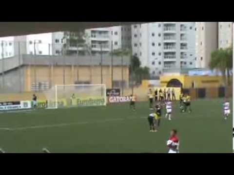 SÃO BERNARDO FC 2 X 3 CA TABOÃO DA SERRA-Copa Sp Junior 14/01/14-Marcelinho-1 gol -bicicleta-Taboão.