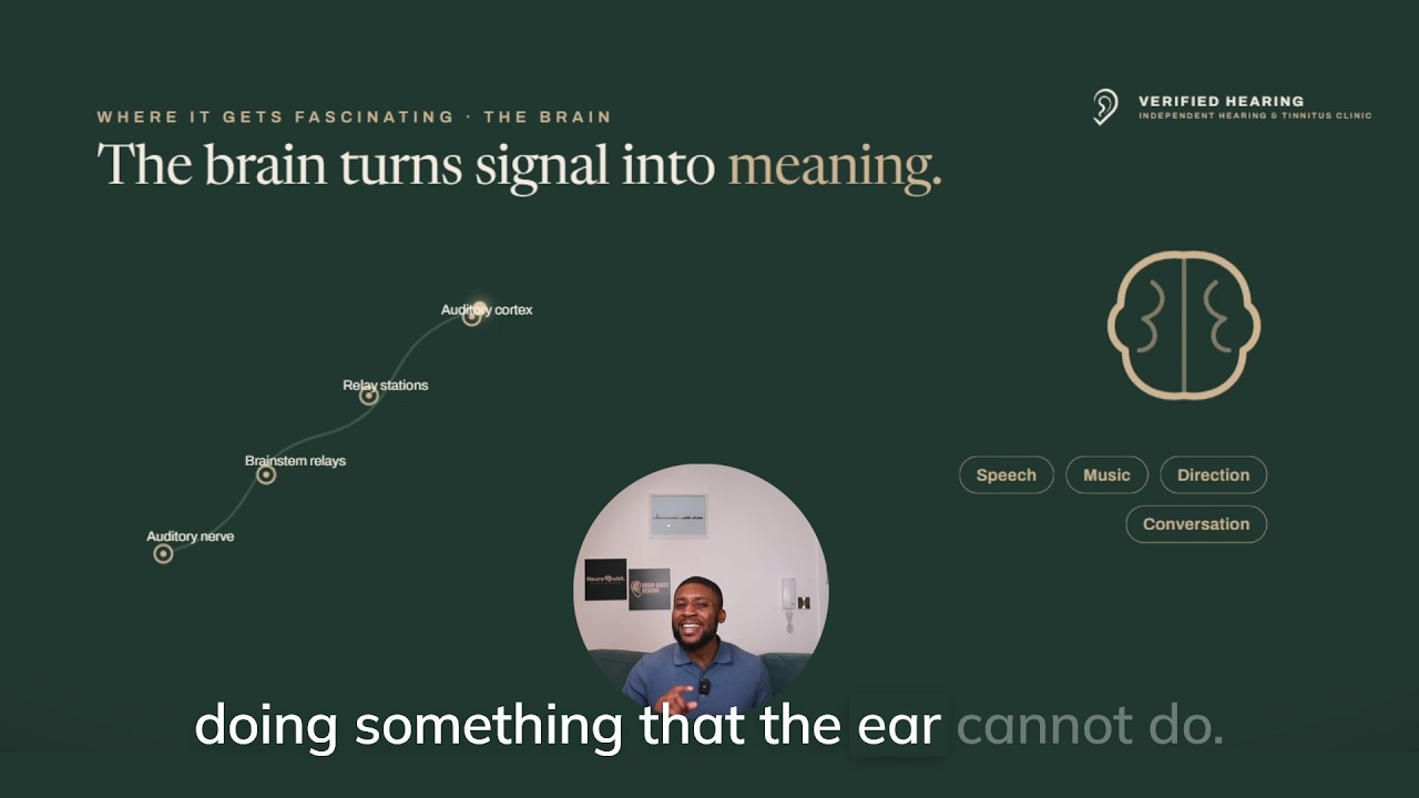 Awajimijana Otana introducing Brain-Based Hearing at Verified Hearing