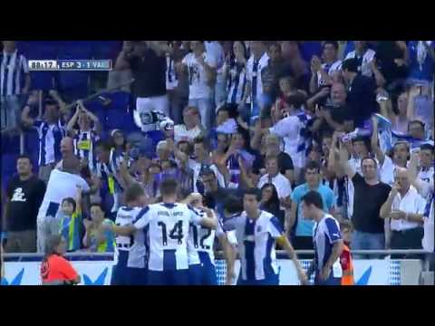Gol de Thievy (3-1) en el RCD Espanyol - Valencia